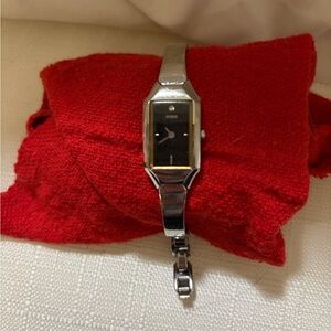 GUESS Silver and Black Women's Watch